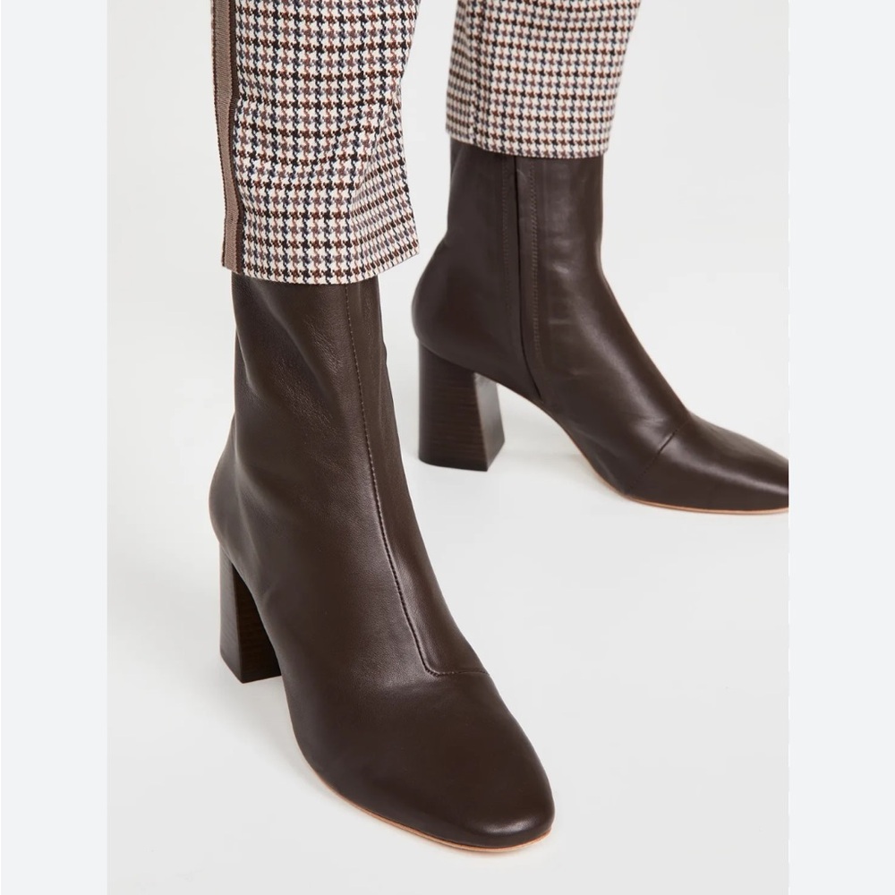 Loeffler Randall Elise Leather Stretch Booties